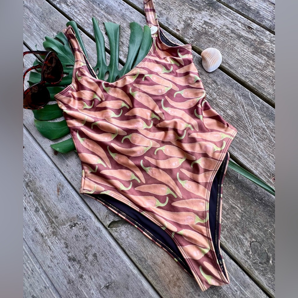 FOREVER 21 RED HOT CHILI PEPPERS ONE PIECE SWIMSUIT NWT